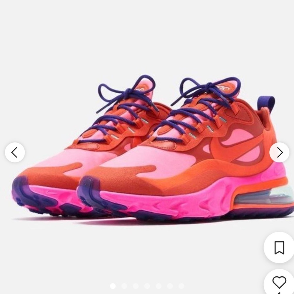 Nike Women's Athletic Shoes - Orange and Pink